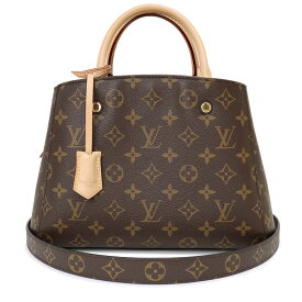 【未使用　展示品】ルイ ヴィトン LOUIS VUITTON モンテーニュ BB 2way ショルダー ハンドバッグ 斜め掛け モノグラム ブラウン 茶 ゴールド金具 M41055