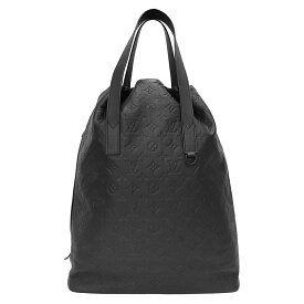 【未使用保管品】ルイ ヴィトン LOUIS VUITTON ヘルメット トートバッグ 巾着 カーフスキン レザー モノグラム ブラック 黒 ブラック金具 M46554