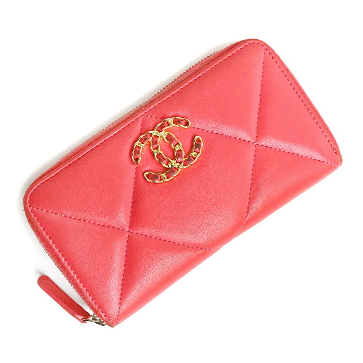楽天市場】【中古】シャネル CHANEL 19 スモール ジップウォレット  
