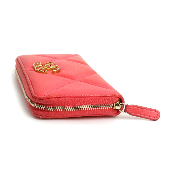 楽天市場】【中古】シャネル CHANEL 19 スモール ジップウォレット  
