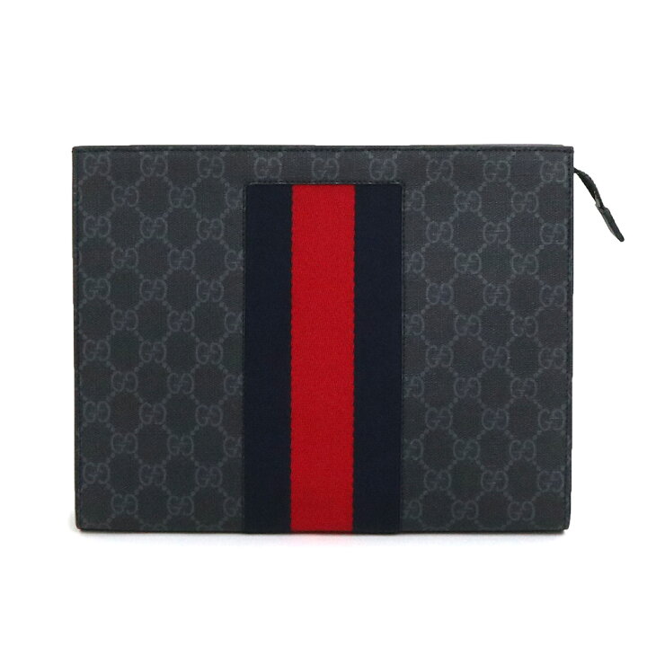 楽天市場】【美品】グッチ GUCCI ウェブストライプ クラッチバッグ 