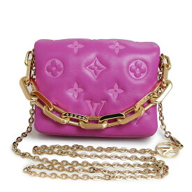 【未使用　展示品】ルイ ヴィトン LOUIS VUITTON クッサン ベルトバック チェーン ミニ ショルダー ハンドバッグ ラムスキン レザー オルキデ ピンク ゴールド金具 M81127 箱付
