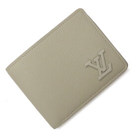 【新品・未使用品】ルイ ヴィトン LOUIS VUITTON ポルトフォイユ ミュルティプル 二つ折り財布 札入れ カウハイドレザー セージ カーキ M82274 箱付