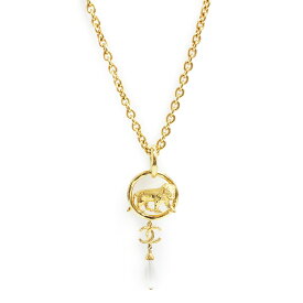 【新品・未使用品】シャネル CHANEL ライオン ココマーク パール チェーン ペンダント ネックレス ゴールド AB8771 箱付