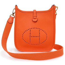 【未使用　展示品】エルメス HERMES エヴリン エブリン TPM アマゾン 16 ショルダーバッグ 斜め掛け トリヨンモーリス レザー オレンジミニアン ゴールド金具 B刻印 箱付