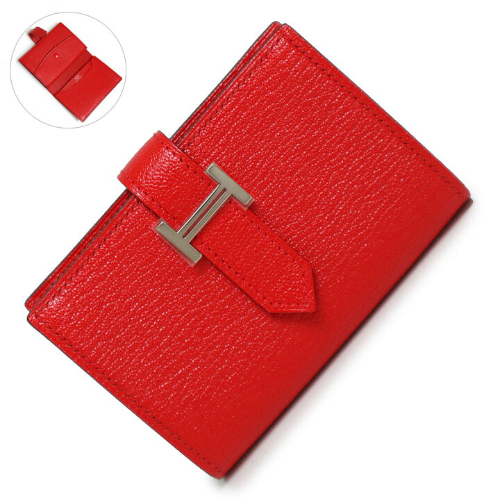 楽天市場】【新品・未使用品】エルメス HERMES ベアン ミニ 二つ折り 