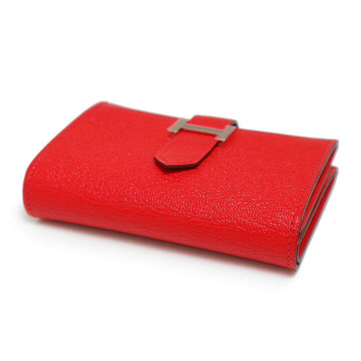 楽天市場】【新品・未使用品】エルメス HERMES ベアン ミニ 二つ折り 