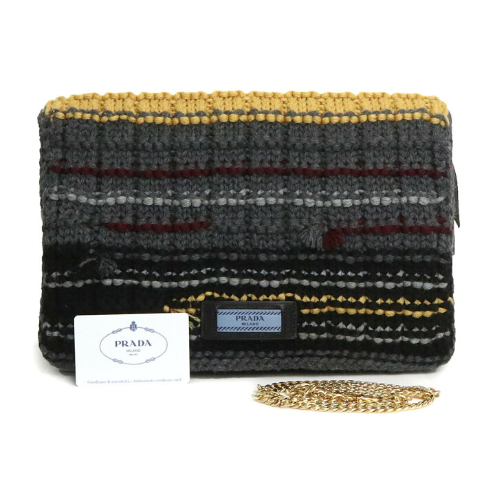 楽天市場】【未使用 展示品】プラダ PRADA ニット フラップ 2WAY  