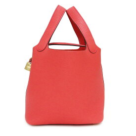 【未使用保管品】エルメス HERMES ピコタンロック 18 PM ハンドバッグ トリヨンクレマンス レザー ローズジャイプール ピンク ゴールド金具 Y刻印