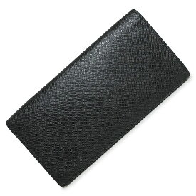 【中古】ルイ ヴィトン LOUIS VUITTON ポルトフォイユ ブラザ 二つ折り長財布 タイガ レザー ノワール ブラック 黒 シルバー金具 M30501 箱付