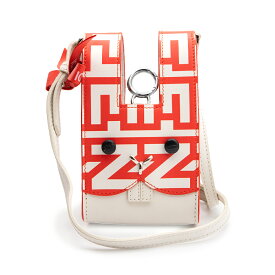 【未使用　展示品】フェンディ FENDI バッグチャーム マークジェイコブス コラボ バニー ウサギ ショルダーバッグ 斜め掛け カーフスキン ラムスキン レザー ビアンコ ホワイト ロッソ レッド 白 赤 シルバー金具 7AS169