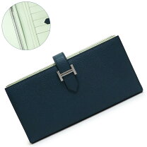 楽天市場】エルメス ベアン スフレ（カラーネイビー）（レディース財布 