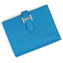 楽天市場】エルメス 財布 ベアン（カラーブルー）（レディース財布  