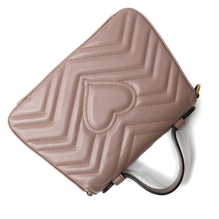 未使用 展示品）グッチ GUCCI GGマーモント ミニ トップハンドル 