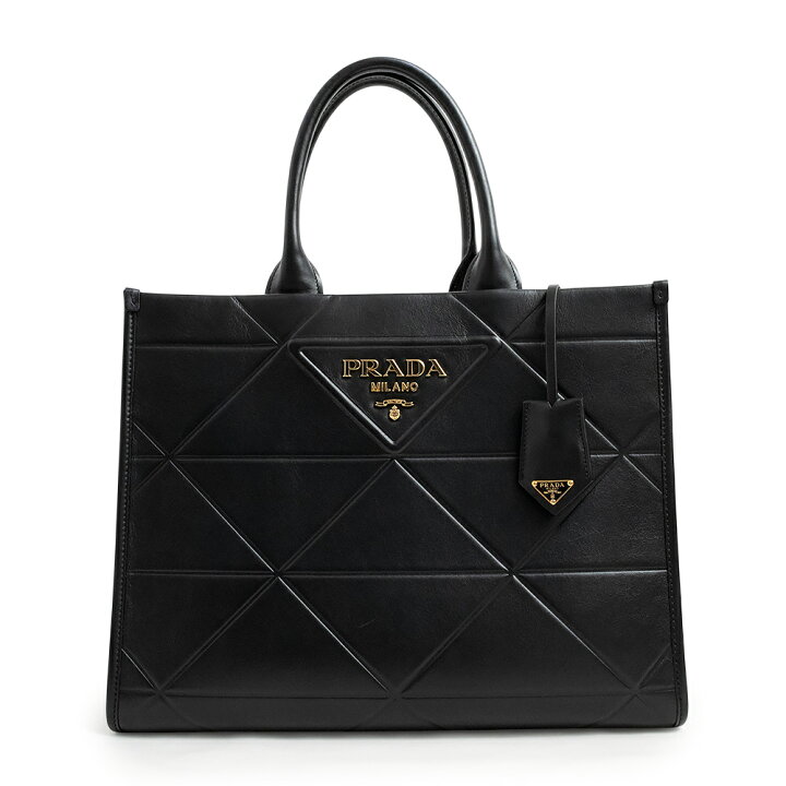 楽天市場】【美品】プラダ PRADA シンボル トップ ステッチ トート 