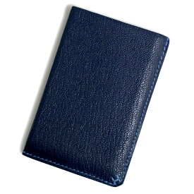 【中古】エルメス HERMES H セリエ ヴェルソ カードケース パスケース 名刺入れ 定期入れ シェブル シェーブルミゾール レザー ブルーインディゴ ブルーイドラ ネイビー 紺 青 B刻印
