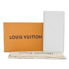 【未使用　展示品】ルイ ヴィトン LOUIS VUITTON ポルトフォイユ ブラザ NM 二つ折り長財布 モノグラムトリヨン レザー フル ムーン ホワイト 白 シルバー金具 M83066