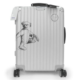 【未使用　展示品】リモワ RIMOWA クラシックフライト キャビン シュタイフ コラボ テディベア スーツケース 36L キャリーバッグ アルミニウム シルバー シルバー金具 97090016