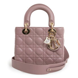 【未使用　展示品】クリスチャンディオール Christian Dior レディディオール マイ ABCディオール スモール 2Way 斜め掛け ショルダー ハンドバッグ カナージュ ラムスキン レザー ピオニーピンク ゴールド金具 M0538ONGE