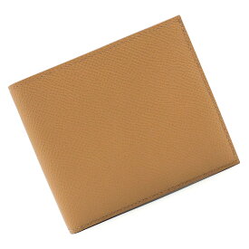 【新品・未使用品】エルメス HERMES MC2 コペルニクス 二つ折り財布 札入れ ヴォーエプソン レザー ビスキュイ ライトブラウン 茶 U刻印 箱付
