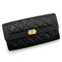 楽天市場】CHANEL ボーイ シャネル（カラーブラック）（レディース財布  