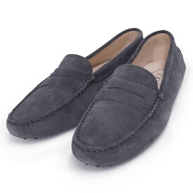【新品・未使用品】トッズ TOD’S ゴンミーニ モカシン #40 27cm 靴 ドライビングシューズ ローファー スウェード グレー XXW00G00010RE0