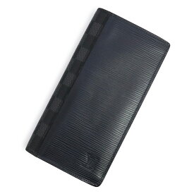 【未使用　展示品】ルイ ヴィトン LOUIS VUITTON ポルトフォイユ ブラザ レア 希少 二つ折り長財布 エピレザー ダミエグラフィット ブルーマリーヌ ノワール マットブラック ネイビー ブルー イエロー 黒 紺 青 黄 M67903 箱付