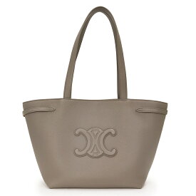 【新品・未使用品】セリーヌ CELINE スモール カバ アナイス キュイル トリオンフ トートバッグ グレインドカーフスキン レザー ペブル グレージュ ゴールド金具 118233ENY