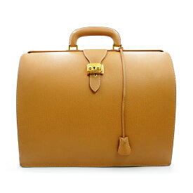 【中古】エルメス HERMES サック ア デペッシュ ダレス ドクターズ ビジネスバッグ ブリーフケース アルデンヌ レザー ナチュラル ブラウン 茶 ゴールド金具 □A刻印