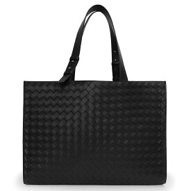 【未使用　展示品】ボッテガヴェネタ BOTTEGA VENETA カーゴ イントレチャート トートバッグ カーフスキン レザー ブラック 黒 シルバー金具 765644
