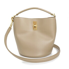 【未使用　展示品】セリーヌ CELINE ティーン バケット 16 2way ショルダー ハンドバッグ 斜め掛け カーフスキン レザー サファリ ベージュ ゴールド金具 197573CR4