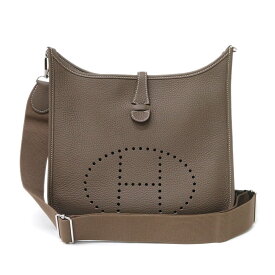 【未使用　展示品】エルメス HERMES エブリン エヴリン 3 トロワ PM 29 ショルダーバッグ 斜め掛け トリヨンクレマンス レザー エトゥープ エトープ グレージュ シルバー金具 B刻印