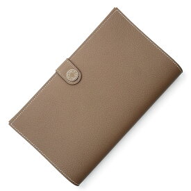 【新品・未使用品】エルメス HERMES クルードセル R.M.S トゥタンマン 二つ折り長財布 札入れ マルチケース ヴォーエバーカラー レザー エトゥープ エトープ グレージュ シルバー金具 W刻印 箱付