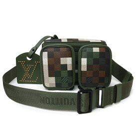 【新品・未使用品】ルイ ヴィトン LOUIS VUITTON LV トレイル ウェアラブル ウォレット ファレル ウィリアムス ショルダー ボディバッグ 斜め掛け 迷彩 ダモフラージュキャンバス カーフスキンレザー グリーン カーキ ブラック金具 M83169