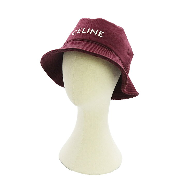 楽天市場】【新品・未使用品】セリーヌ CELINE ロゴ バケットハット 