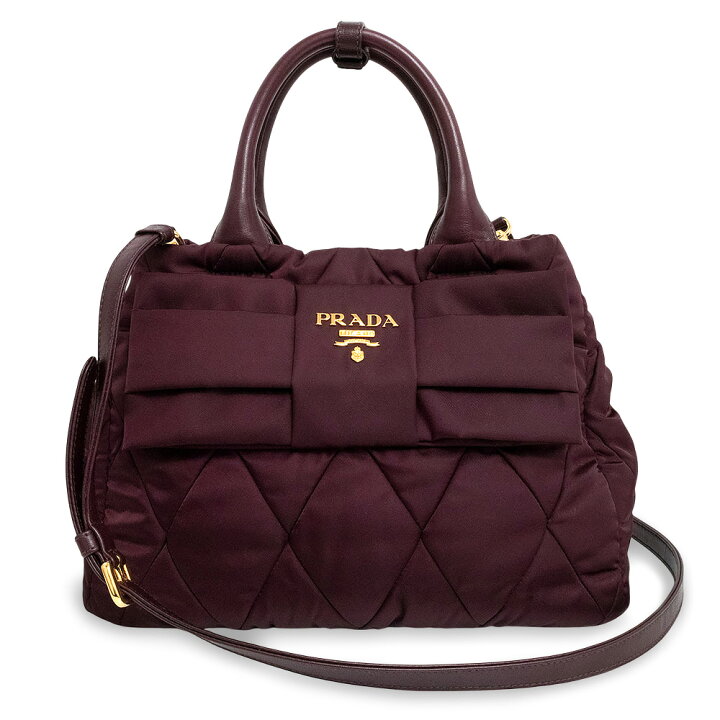 未使用品 PRADA プラダ テスートボンバー 2way ハンドバッグ  