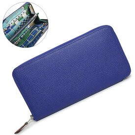 【新品・未使用品】エルメス HERMES アザップ ロング シルクイン One Two Three 1 2 3 さあ出発だ ラウンドファスナー 長財布 ヴォーエプソン レザー ブルーエレクトリック ミコノス シルバー金具 C刻印 箱付