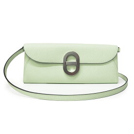 【新品・未使用品】エルメス HERMES シェーヌ ダンクル マイヨン トゥーゴー ウォレット 長財布 2WAY クラッチ ショルダーバッグ 斜め掛け ヴォーエプソン レザー ヴェールフィズ グリーン シルバー金具 B刻印 箱付