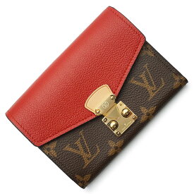 【新品・未使用品】ルイ ヴィトン LOUIS VUITTON ポルトフォイユ パラス コンパクト 三つ折り財布 モノグラム カーフスキン レザー スリーズ レッド ブラウン ゴールド金具 M67478