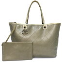 【中古】シャネル CHANEL オンザロード ワイルドステッチ マトラッセ トートバッグ キャビアスキン レザー メタリック…