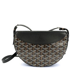 【未使用　展示品】ゴヤール GOYARD ヒロンデル ショルダー クロスボディバッグ 斜め掛け ゴヤールディンキャンバス レザー ブラック シルバー金具 HIRONDPMLTY01CL01P
