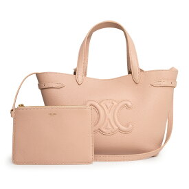 【新品・未使用品】セリーヌ CELINE ミニ カバ アナイス キュイル トリオンフ 2Way 斜め掛け ショルダー ハンドバッグ グレインドカーフスキン レザー ソフトピーチ ゴールド金具 ポーチ付き 121743ENY