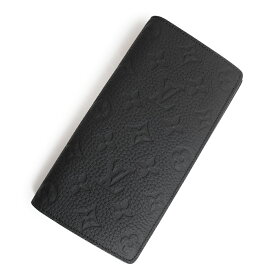 【未使用　展示品】ルイ ヴィトン LOUIS VUITTON ポルトフォイユ ブラザ 二つ折り財布 モノグラムトリヨン レザー ノワール ブラック ブラック金具 M69038 箱付