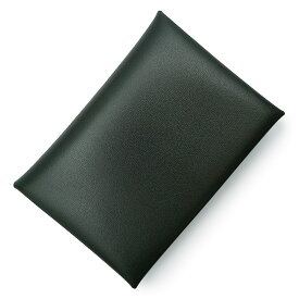【新品・未使用品】エルメス HERMES カルヴィ デュオ コンパクト コインケース 小銭入れ 財布 カードケース 名刺入れ 定期入れ パスケース ボックスカーフ レザー ヴェールフォンセ グリーン シルバー金具 W刻印 箱付