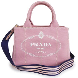 【未使用　展示品】プラダ PRADA カナパ トート 三角ロゴ 2way 斜め掛け ショルダー ハンドバッグ カナパ キャンバス アラバストロ ビアンコ ピンク ホワイト ゴールド金具 1BG439