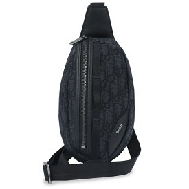 【新品・未使用品】クリスチャンディオール Christian Dior スカラベ ウエスト ボディバッグ 斜め掛け グレインドカーフスキン ディオール オブリーク ジャカード ブラック シルバー金具