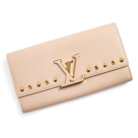 【未使用　展示品】LOUIS VUITTON ルイ ヴィトン M62763 ポルトフォイユ カプシーヌ トリヨンレザー ティボリー ピンクベージュ 二つ折り長財布 ゴールド金具 箱付