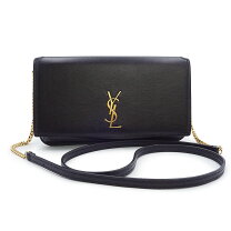 サンローラン スマホショルダーバッグ ポシェット 肩掛け ゴールド金具 