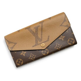 【未使用　展示品】LOUIS VUITTON ルイ ヴィトン M80726 ポルトフォイユ サラ モノグラム モノグラムリバース ブラウン 二つ折り長財布 ゴールド金具 箱付