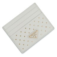 【新品・未使用品】PRADA プラダ 1MC025 ポルタカルテ ディ ソフトグレインレザー Bianco ビアンコ ホワ…